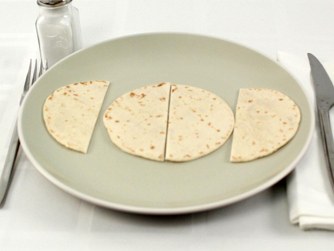 Calories in 2 tortilla(s) of Flour Tortilla Taco Size