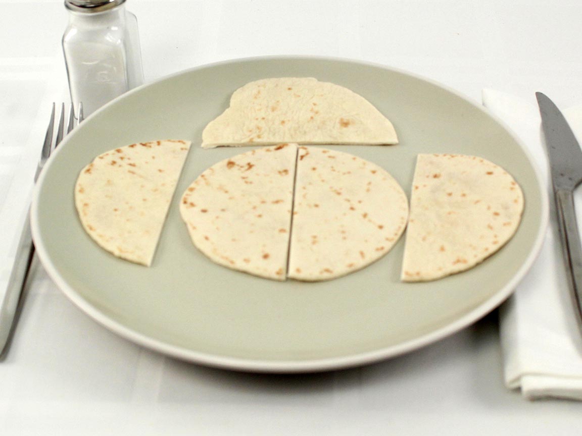 Calories in 2.5 tortilla(s) of Flour Tortilla Taco Size