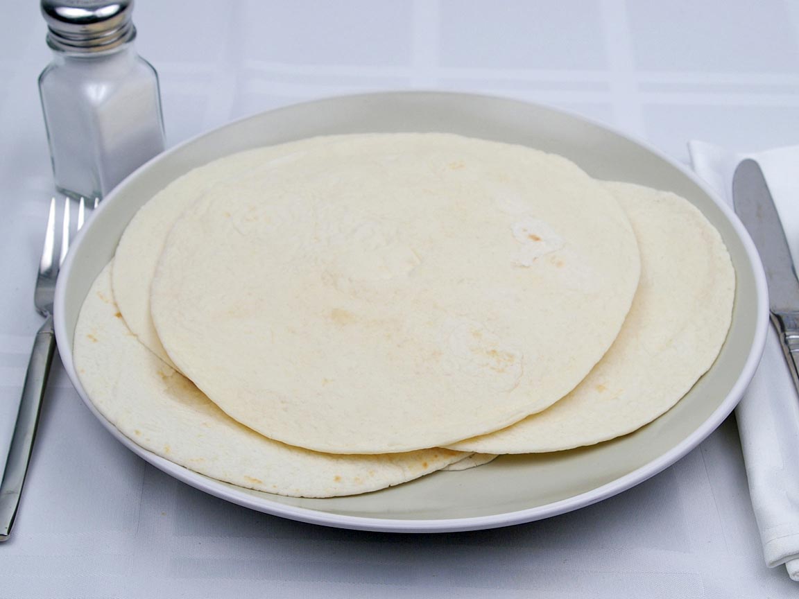 Calories in 5 tortilla(s) of Flour Tortilla