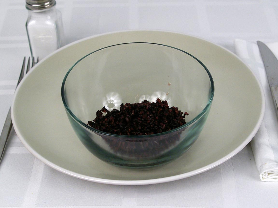 Calories in 0.5 cup(s) of Forbidden Rice