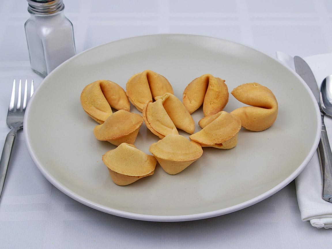 Calories in 9 cookie(s) of Fortune Cookie