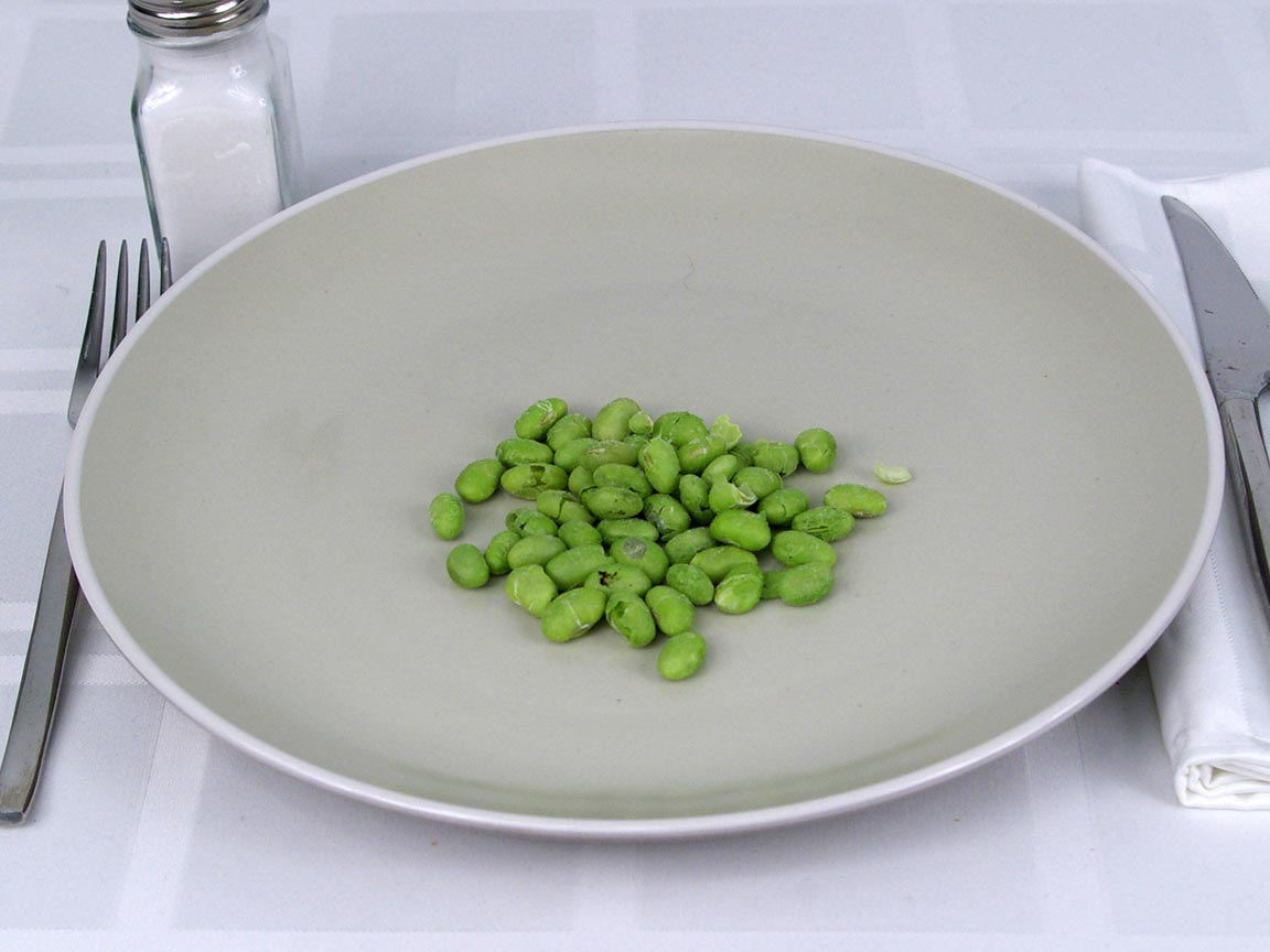Calories in 0.25 cup(s) of Edamame - Freeze Dried 