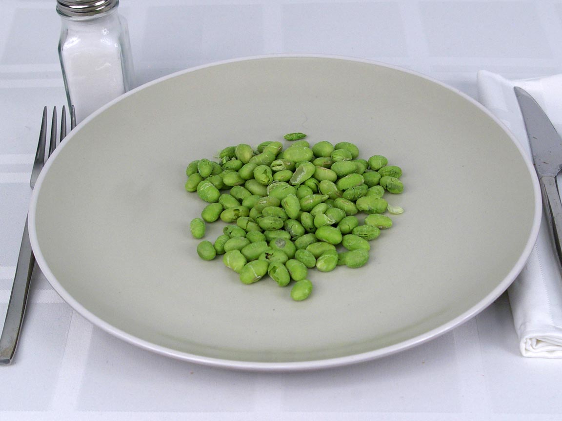 Calories in 0.5 cup(s) of Edamame - Freeze Dried 