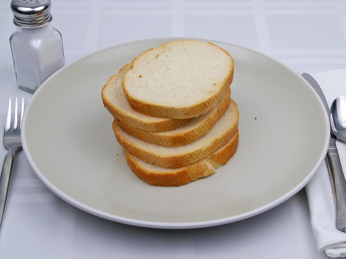 Calories in 5 slice(s) of French Bread