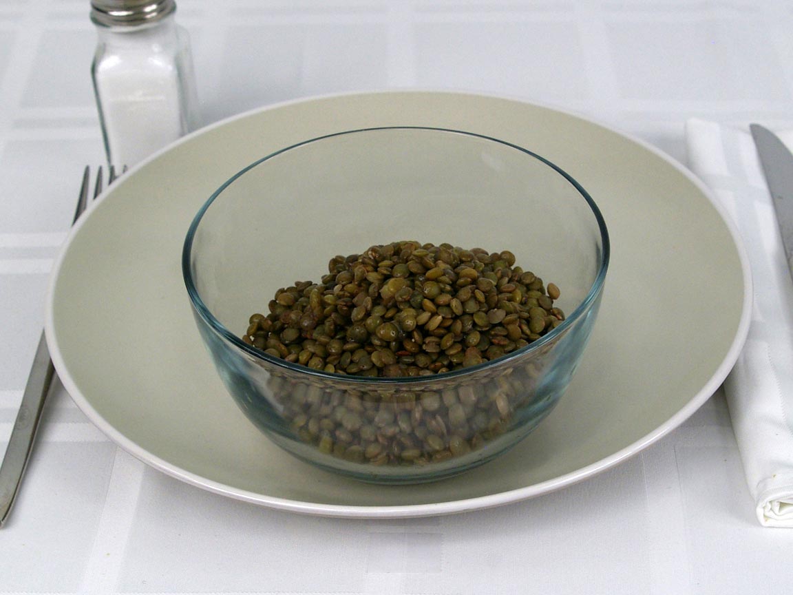 Calories in 1.25 cup(s) of French Lentils