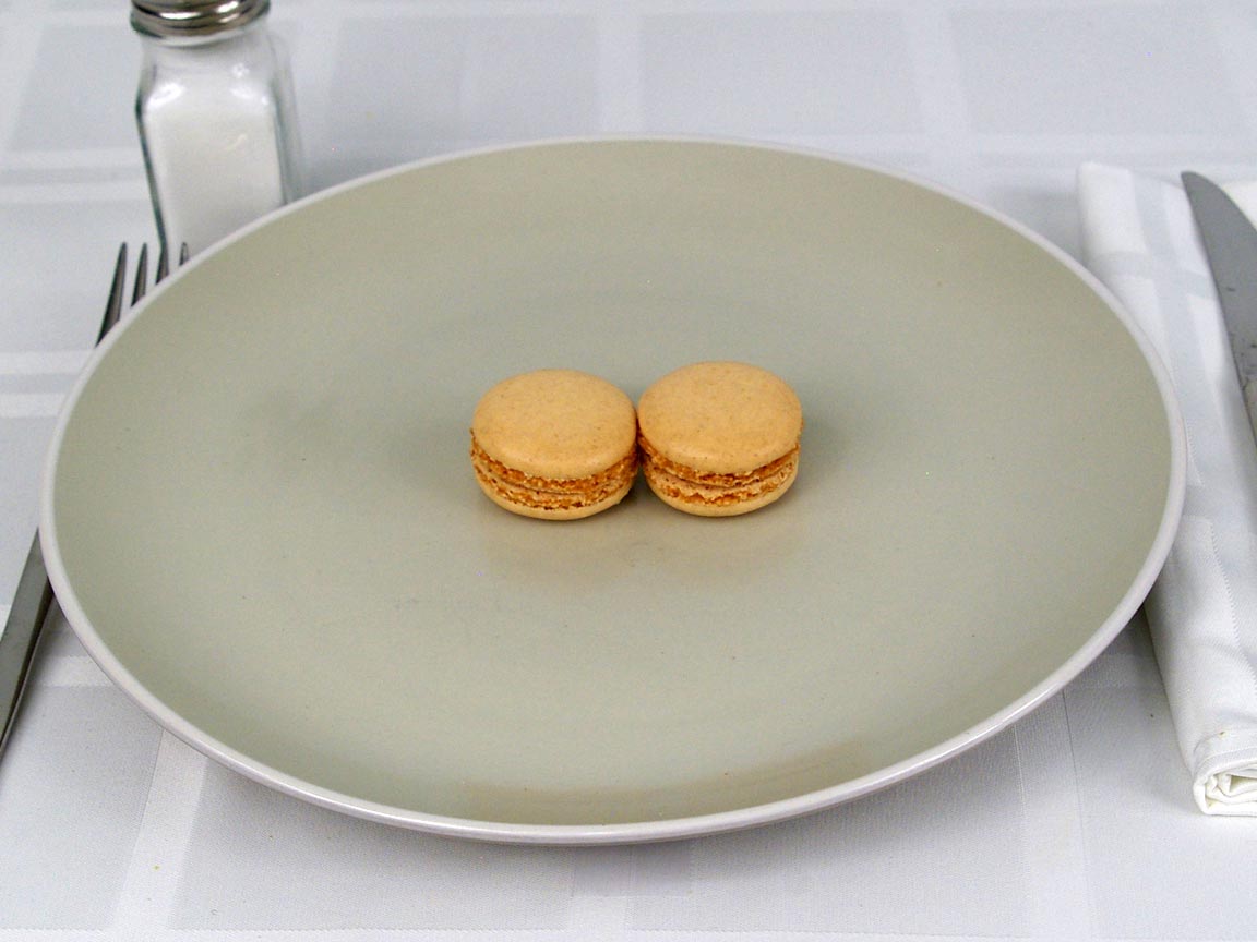 Calories in 2 ea(s) of French Macarons