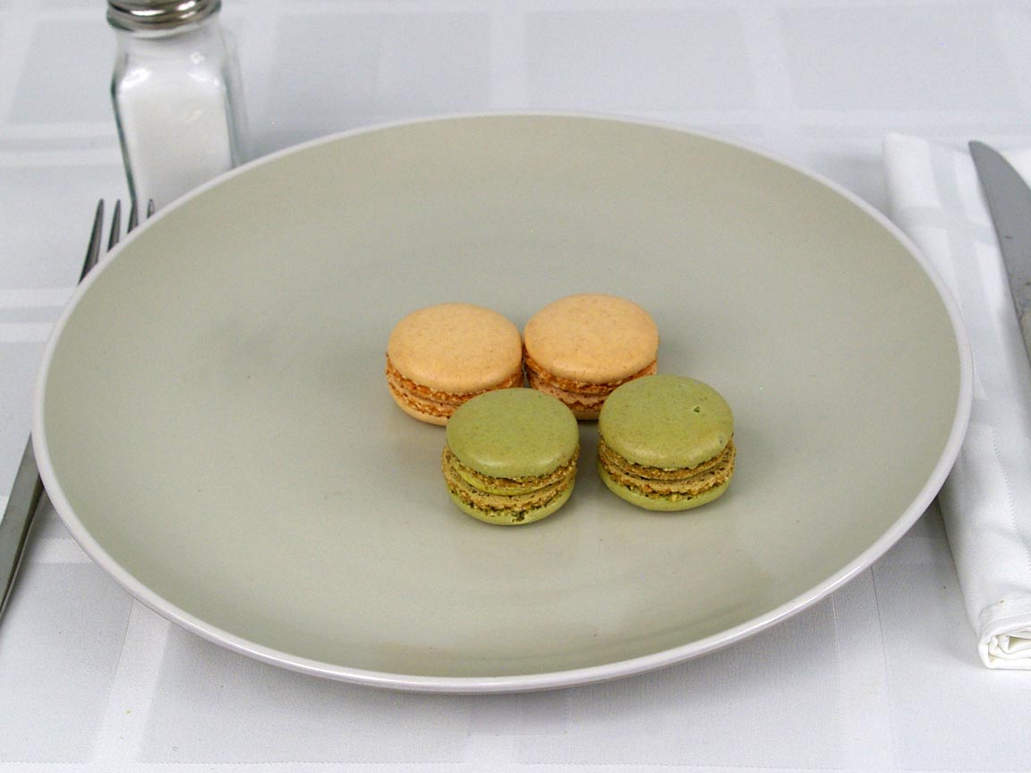 Calories in 4 ea(s) of French Macarons