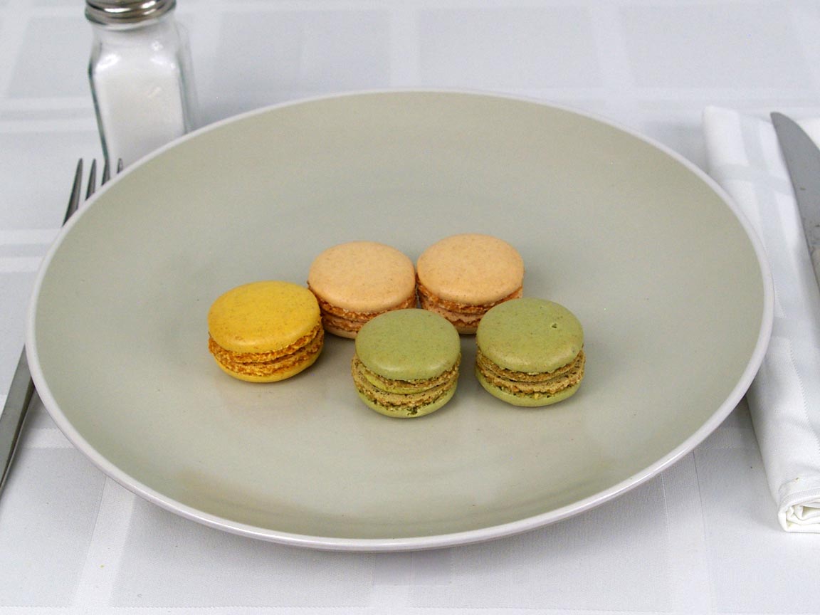Calories in 5 ea(s) of French Macarons