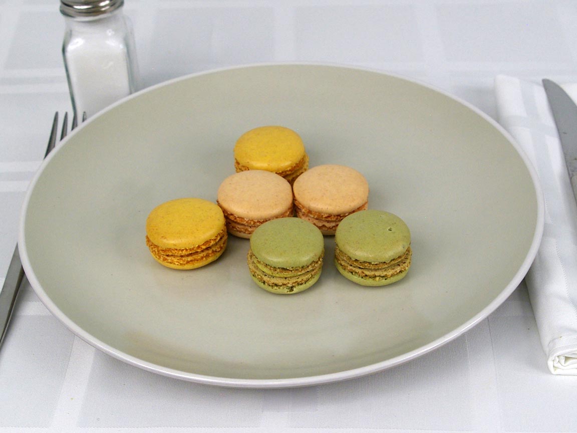 Calories in 6 ea(s) of French Macarons