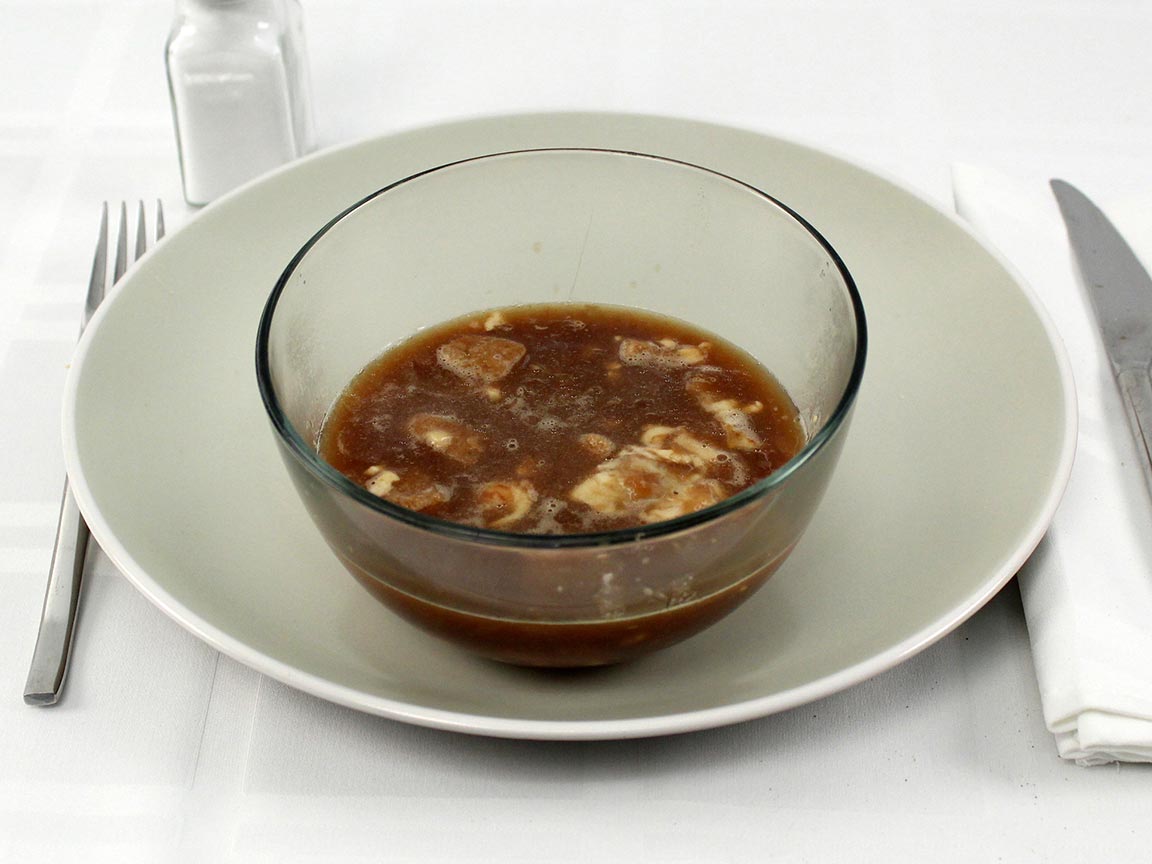 Calories in 1 serving(s) of French Onion Soup Cheese & Croutons