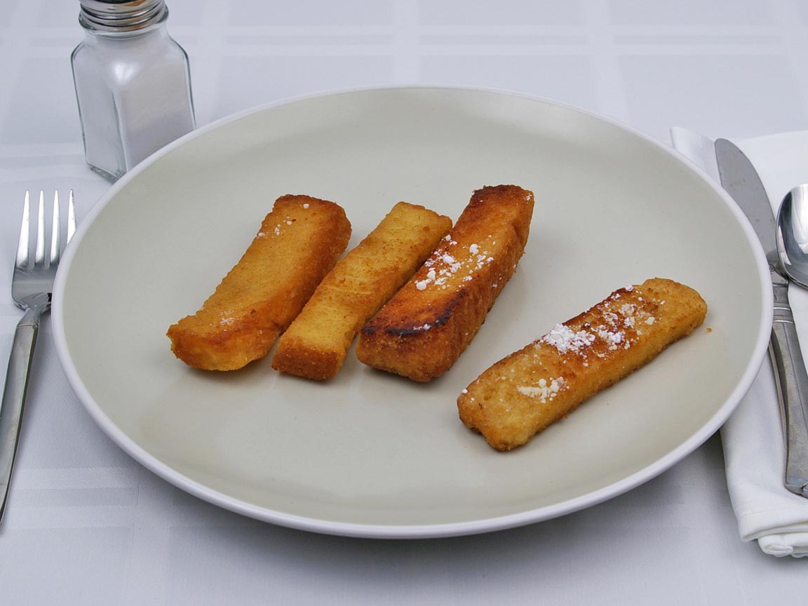 Calories in 4 stick(s) of French Toast Sticks - Frozen