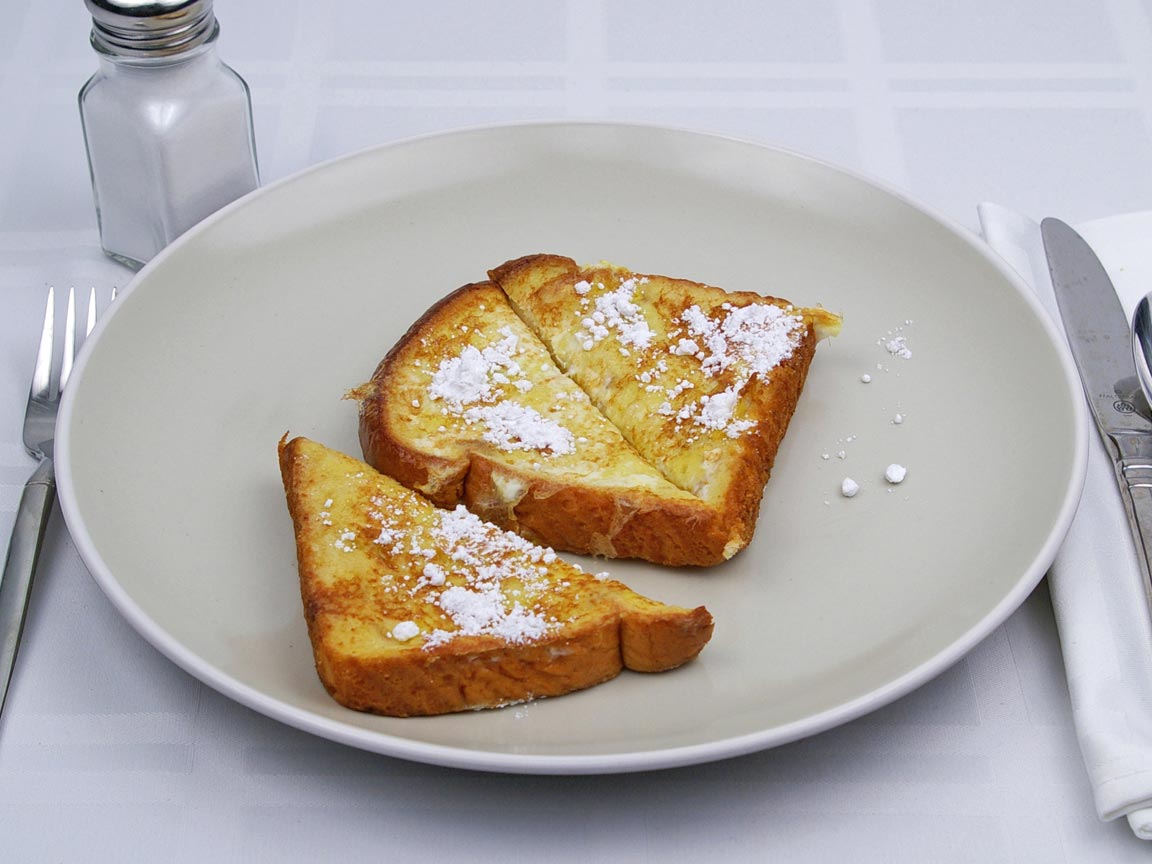 Calories in 1.5 slice(s) of French Toast