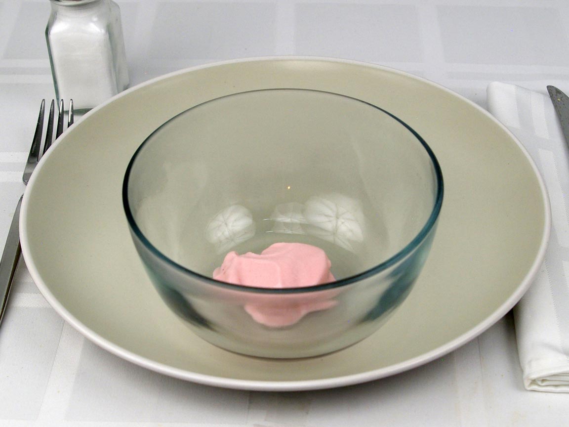 Calories in 28 grams of Frozen Yogurt/ Soft Serve Fresh Strawberry