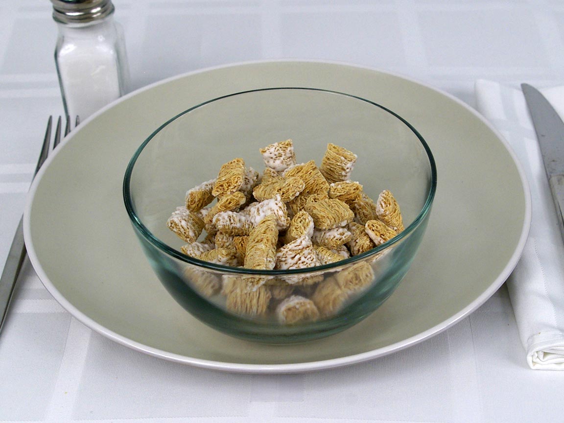 Calories in 1.5 cup(s) of Frosted Mini-Wheats Little Bites