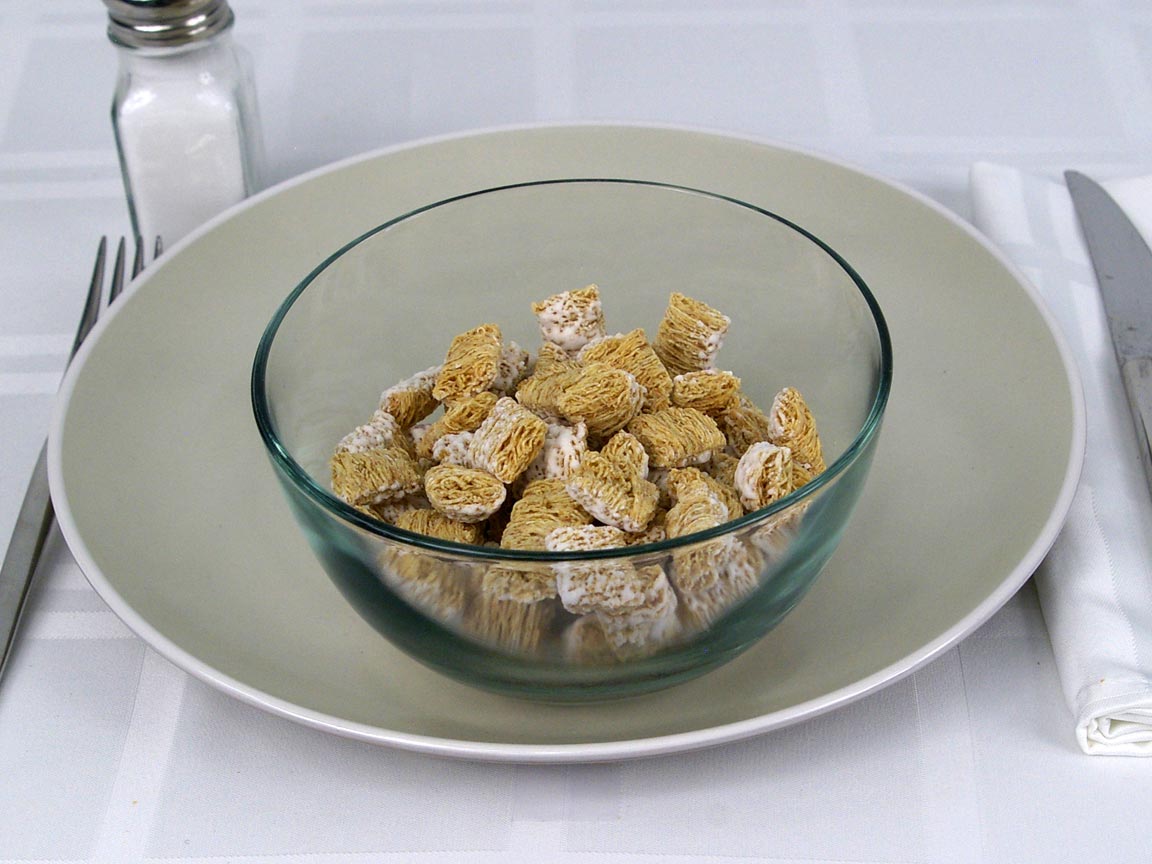 Calories in 1.75 cup(s) of Frosted Mini-Wheats Little Bites
