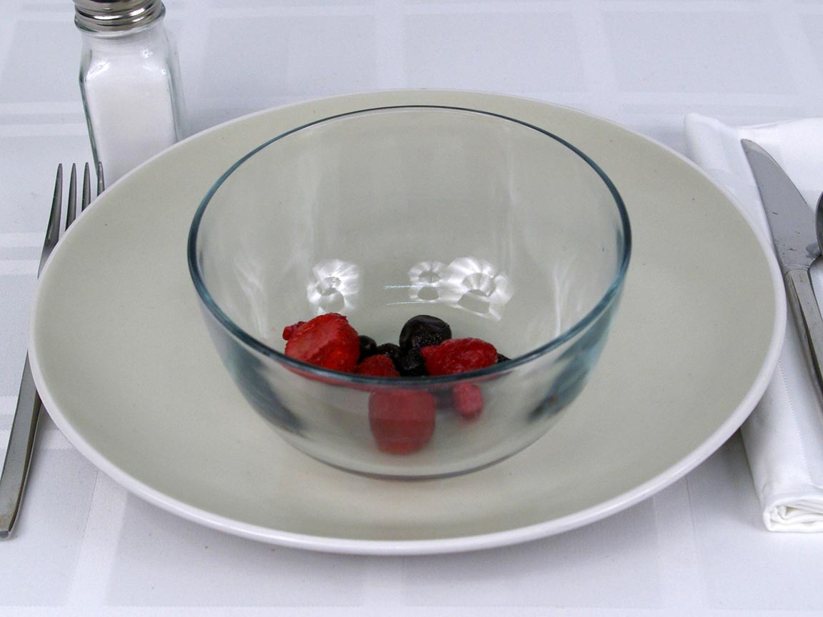 Calories in 0.25 cup(s) of Berries - Frozen
