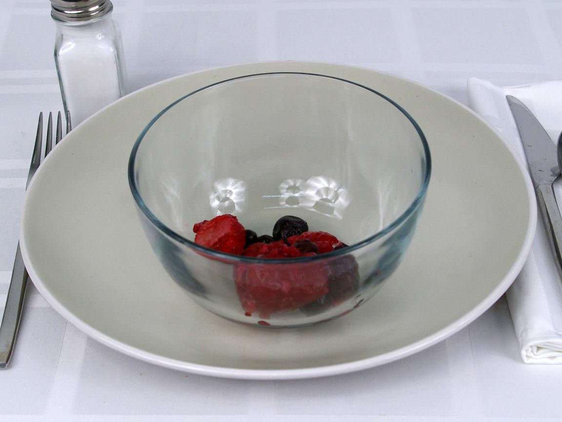 Calories in 0.5 cup(s) of Berries - Frozen