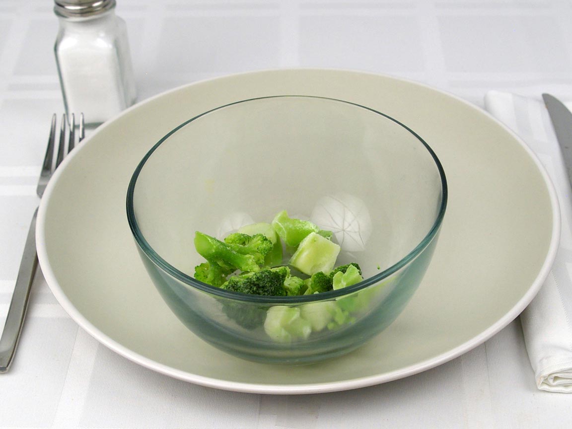 Calories in 0.5 cup(s) of Broccoli - Frozen