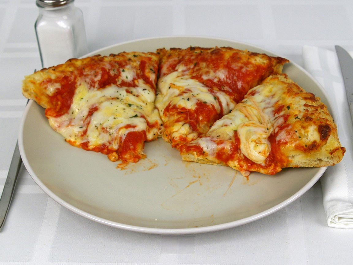 Calories in 3 ea(s) of Cheese Pizza - Frozen