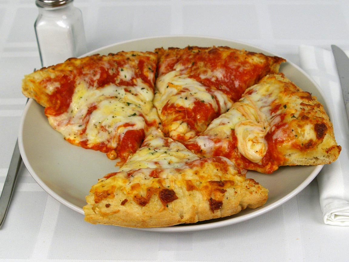 Calories in 4 ea(s) of Cheese Pizza - Frozen