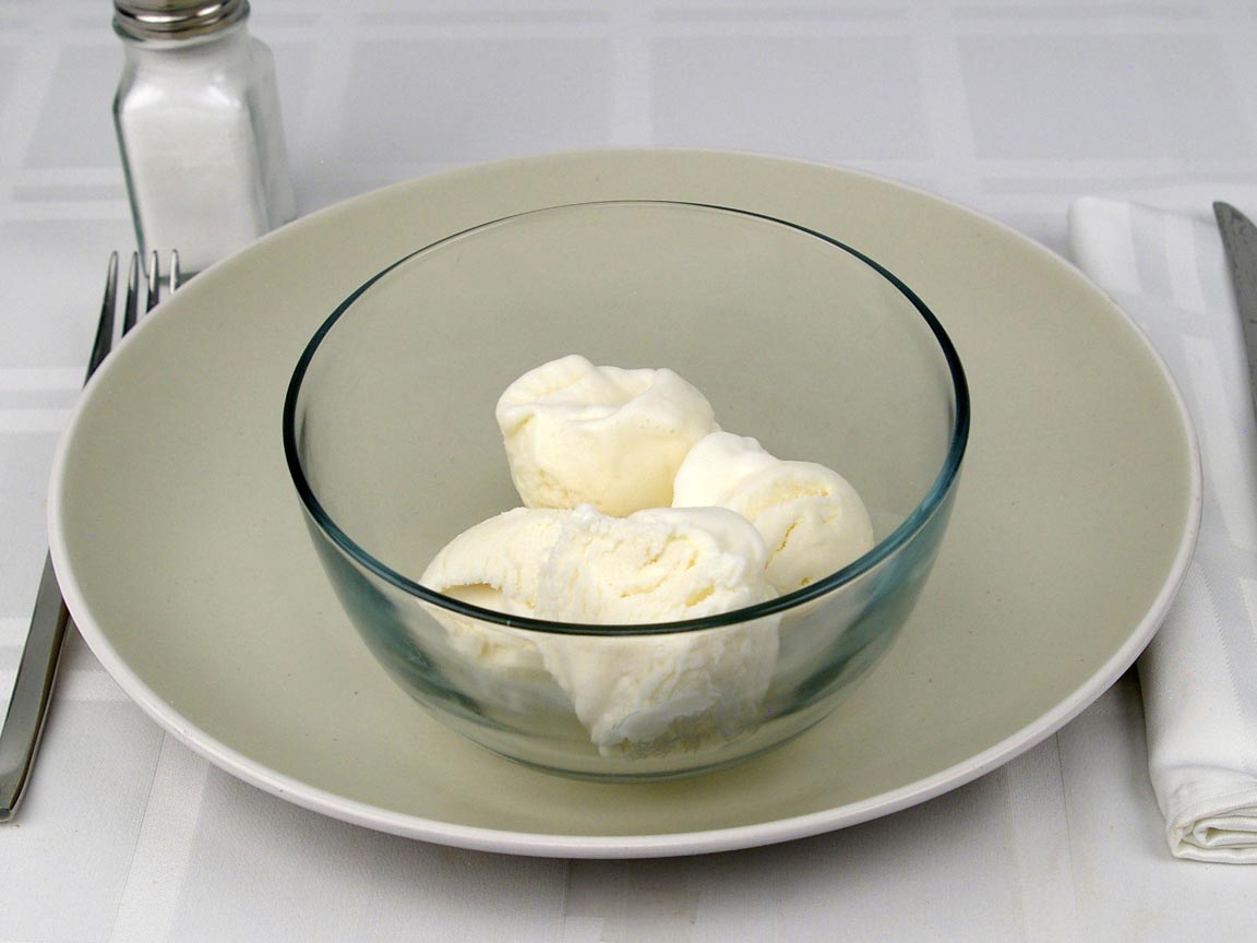 Calories in 1 cup(s) of Frozen Yogurt - Vanilla