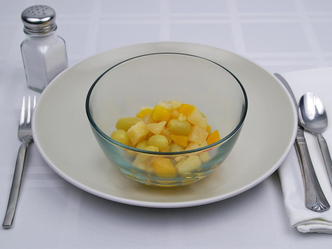 Calories in 1 cup(s) of Fruit Cocktail in Lite Syrup