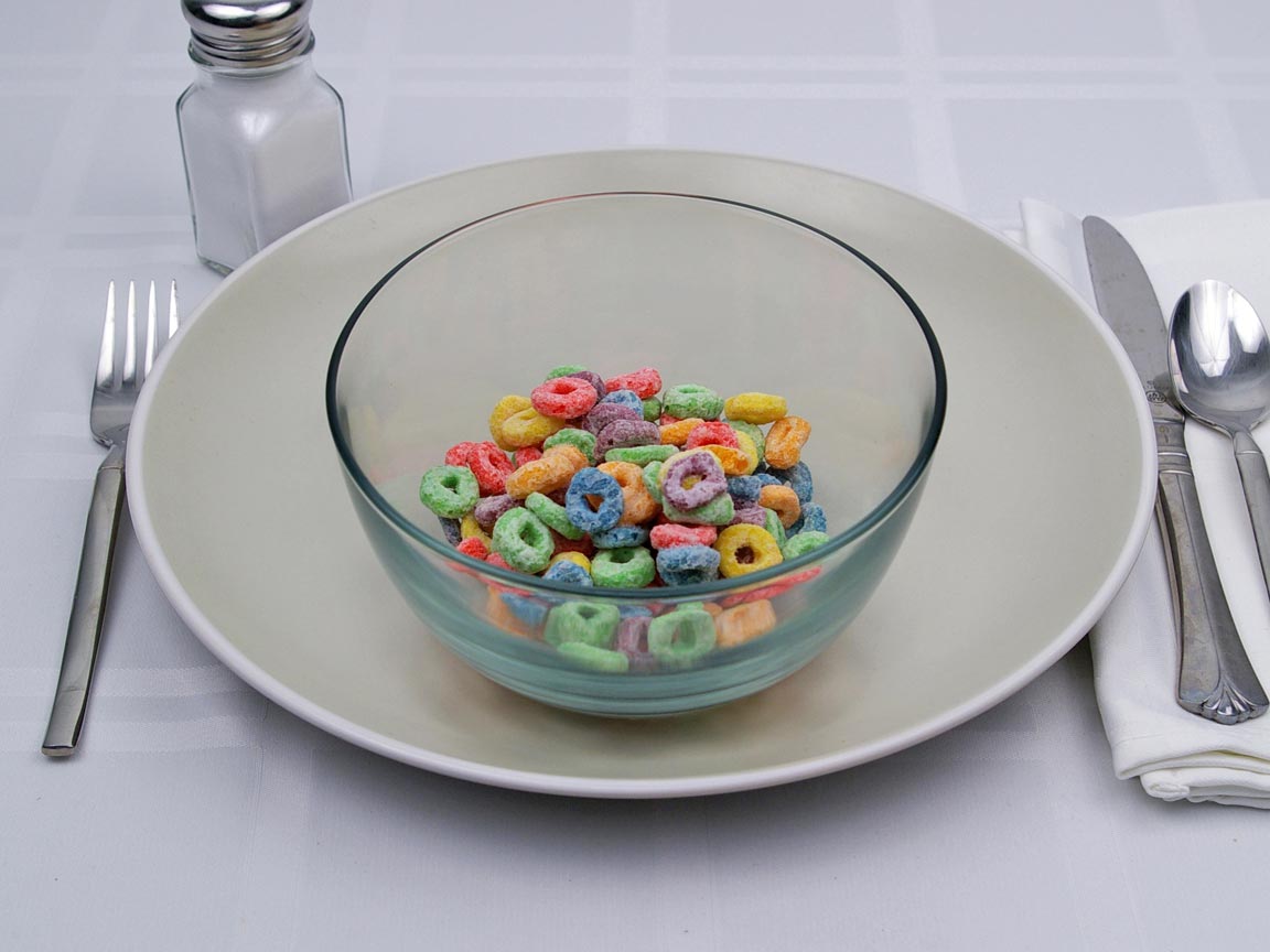 Calories in 0.75 cup(s) of Froot Loops Cereal