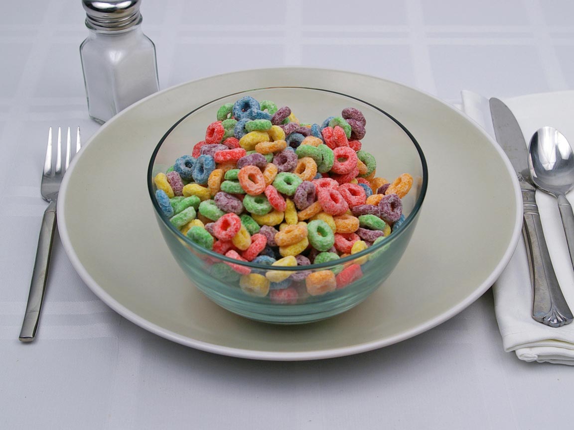 Calories in 2.5 cup(s) of Froot Loops Cereal