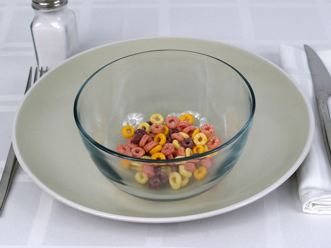 Calories in 0.25 cup(s) of Cheerios Cereal - Fruity