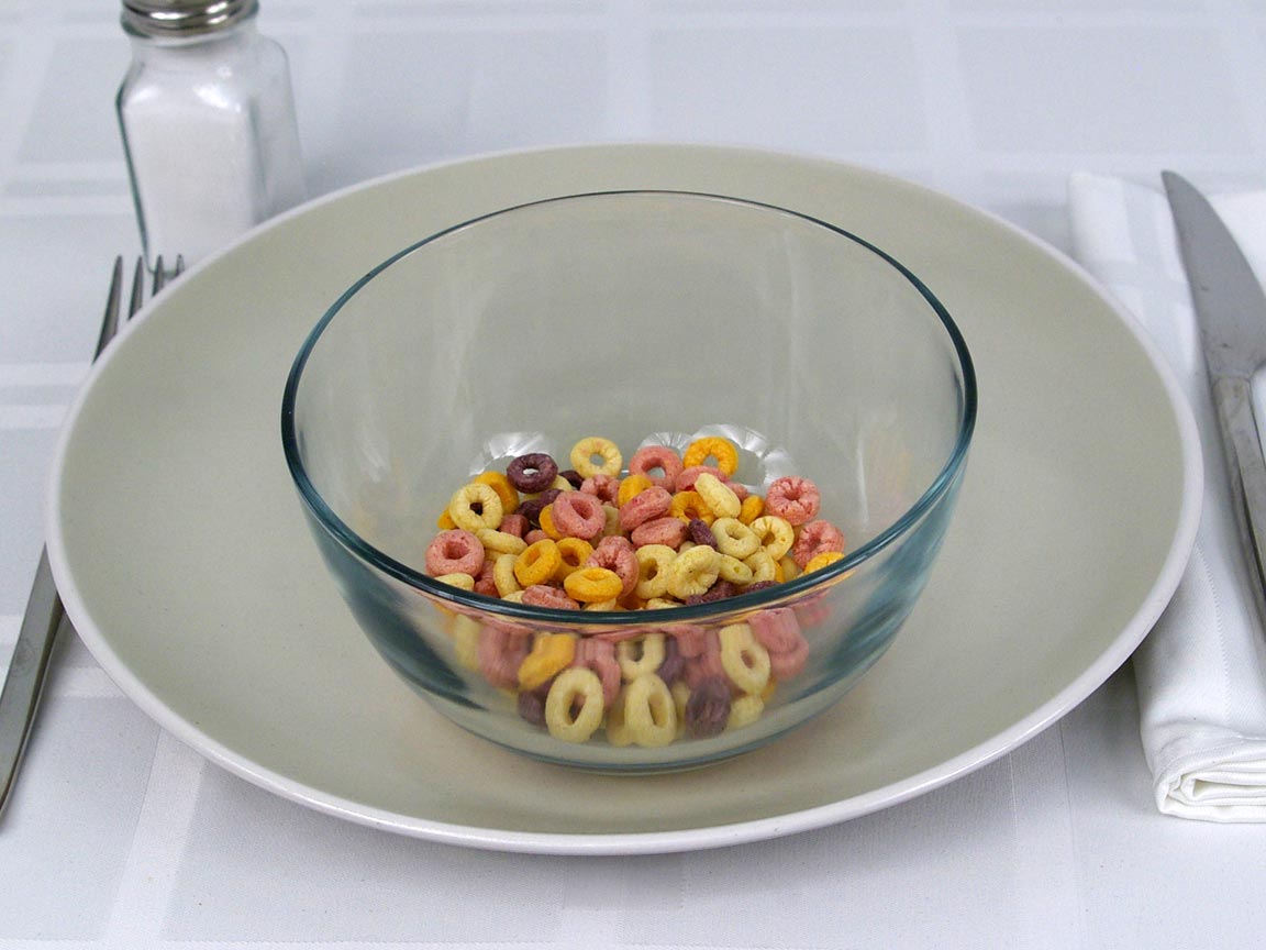 Calories in 0.5 cup(s) of Cheerios Cereal - Fruity