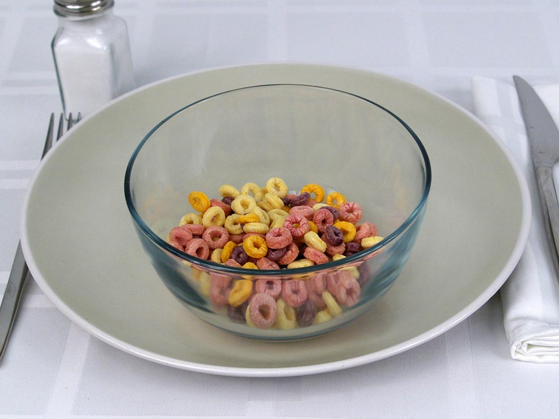 Calories in 0.75 cup(s) of Cheerios Cereal - Fruity