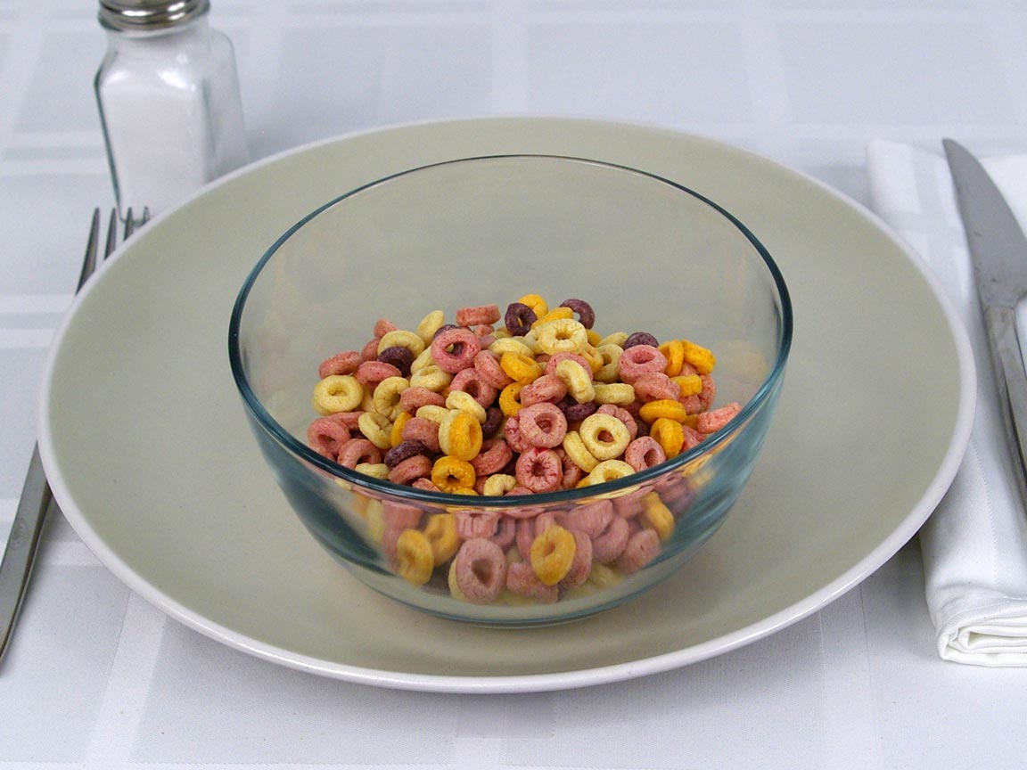 Calories in 1.25 cup(s) of Cheerios Cereal - Fruity