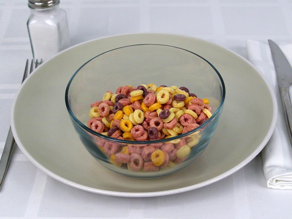 Calories in 1.5 cup(s) of Cheerios Cereal - Fruity