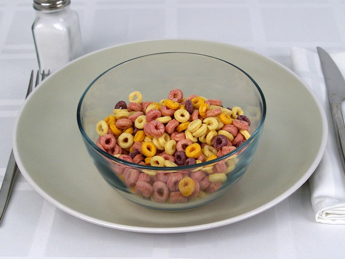 Calories in 1.75 cup(s) of Cheerios Cereal - Fruity
