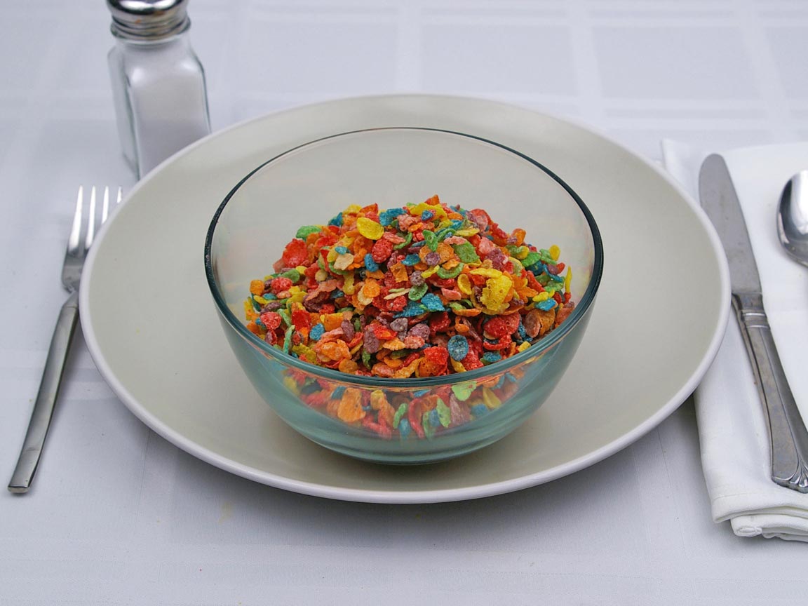 Calories in 2 cup(s) of Fruity Pebbles Cereal