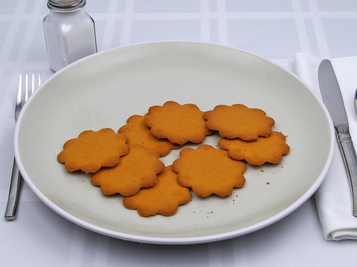 Calories in 8 cookie(s) of Galletas - Cookie - Orange