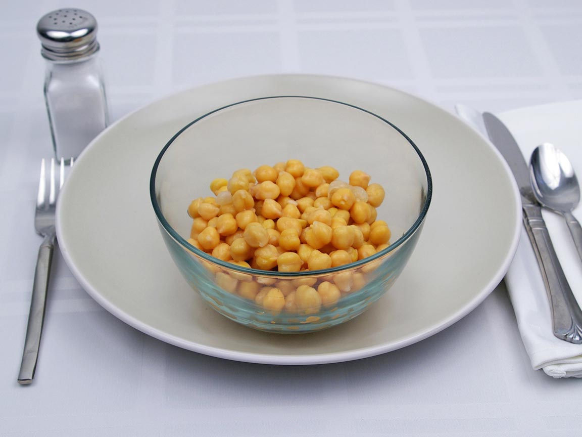Calories in 1.5 cup(s) of Garbanzo Beans - Chickpeas