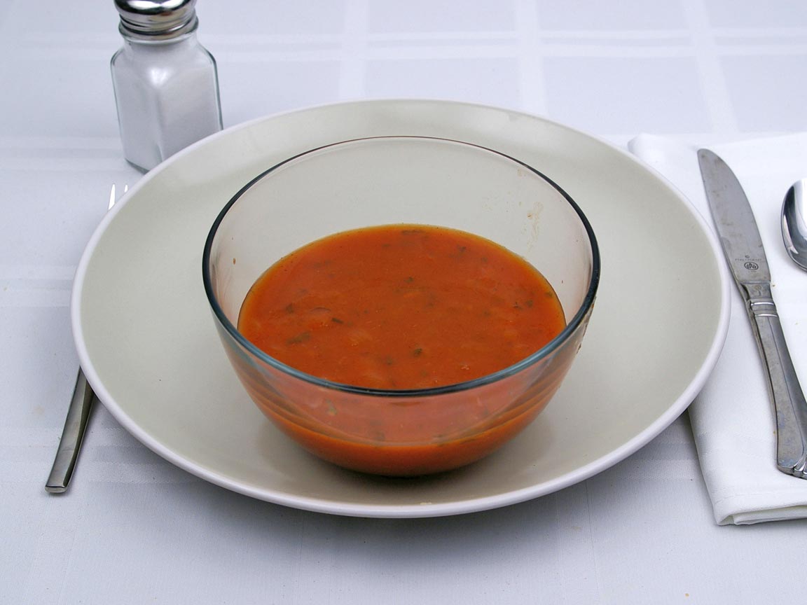 Calories in 1.5 cup(s) of Gazpacho Soup