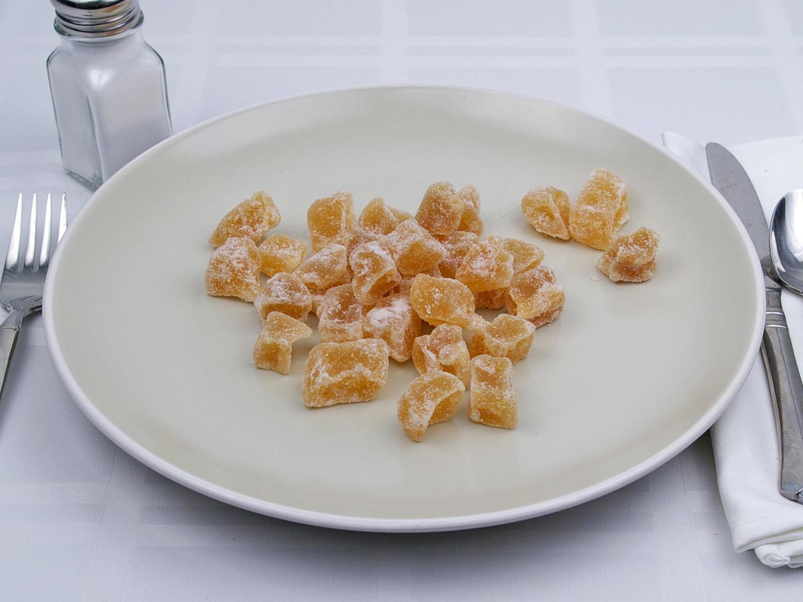 Calories in 30 piece(s) of Candied Ginger