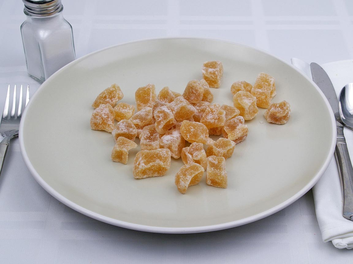 Calories in 32 piece(s) of Candied Ginger