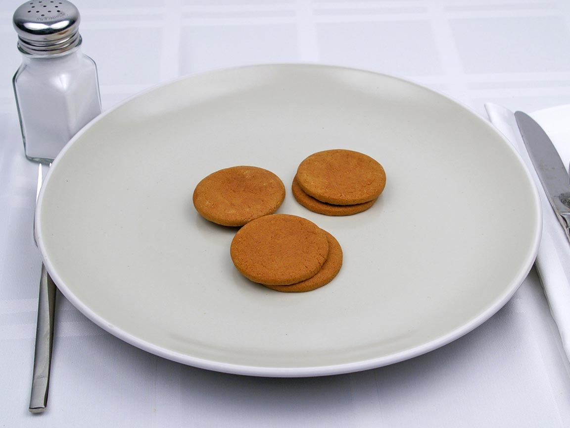 Calories in 6 cookie(s) of Ginger Snaps Cookies