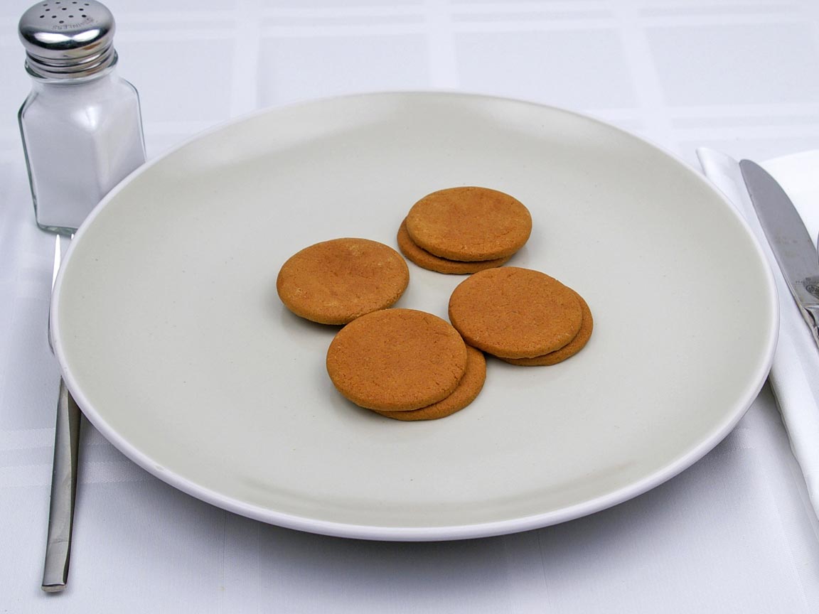 Calories in 8 cookie(s) of Ginger Snaps Cookies