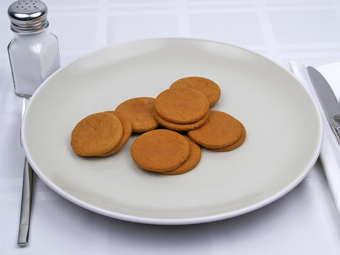 Calories in 12 cookie(s) of Ginger Snaps Cookies