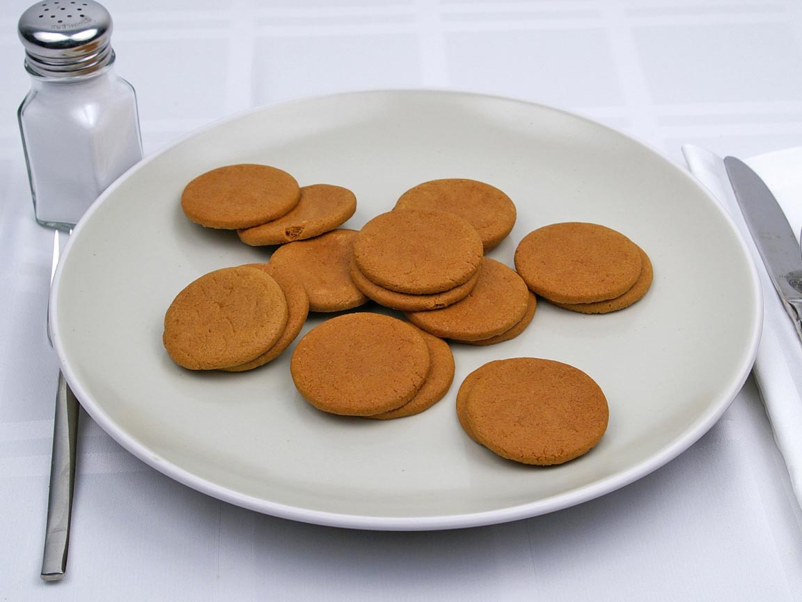 Calories in 18 cookie(s) of Ginger Snaps Cookies