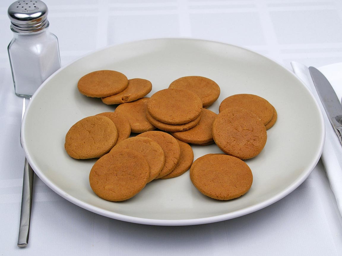 Calories in 22 cookie(s) of Ginger Snaps Cookies