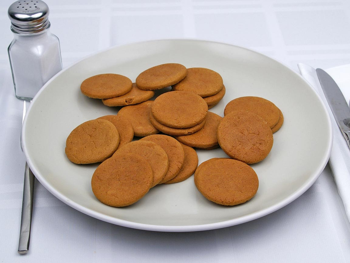 Calories in 24 cookie(s) of Ginger Snaps Cookies