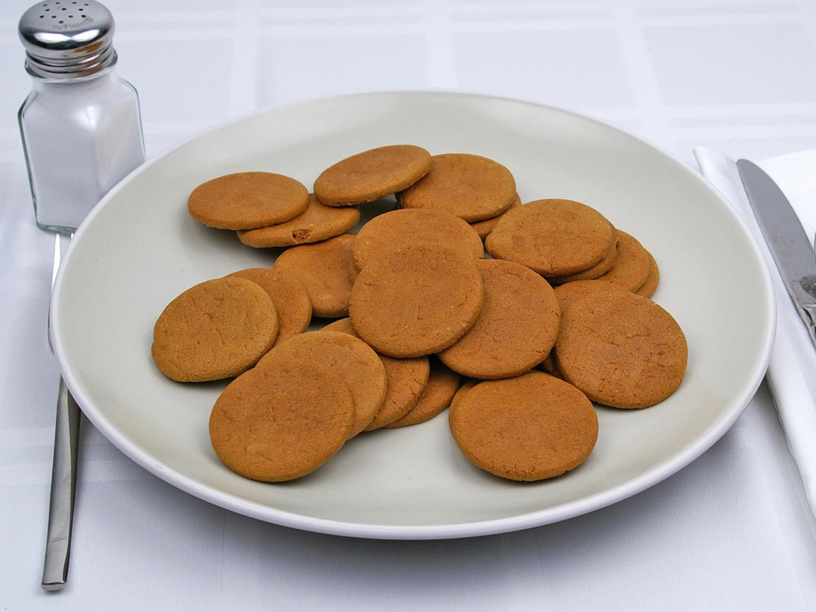 Calories in 28 cookie(s) of Ginger Snaps Cookies