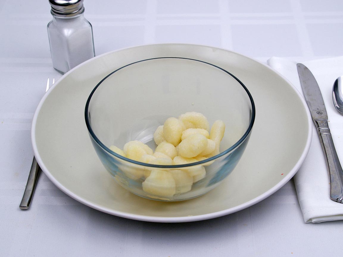 Calories in 0.75 cup(s) of Gnocchi - Potato