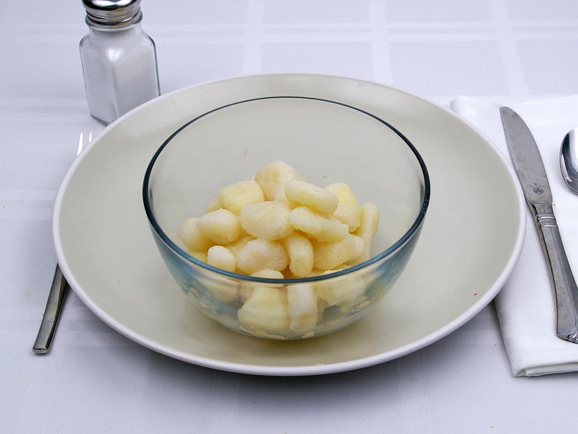 Calories in 1.5 cup(s) of Gnocchi - Potato