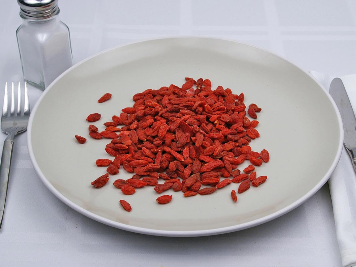 Calories in 0.67 cup(s) of Goji Berries - Dried